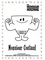 coloriage monsieur costaud sourit